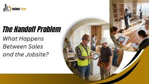 Sales to jobsite construction project handoff